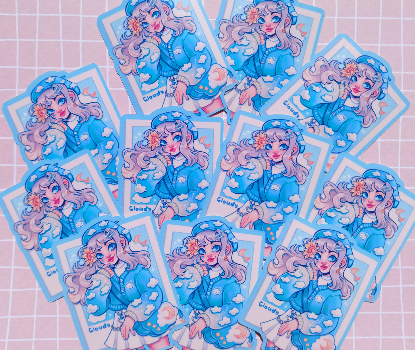 Cloudy \\ Vinyl Sticker