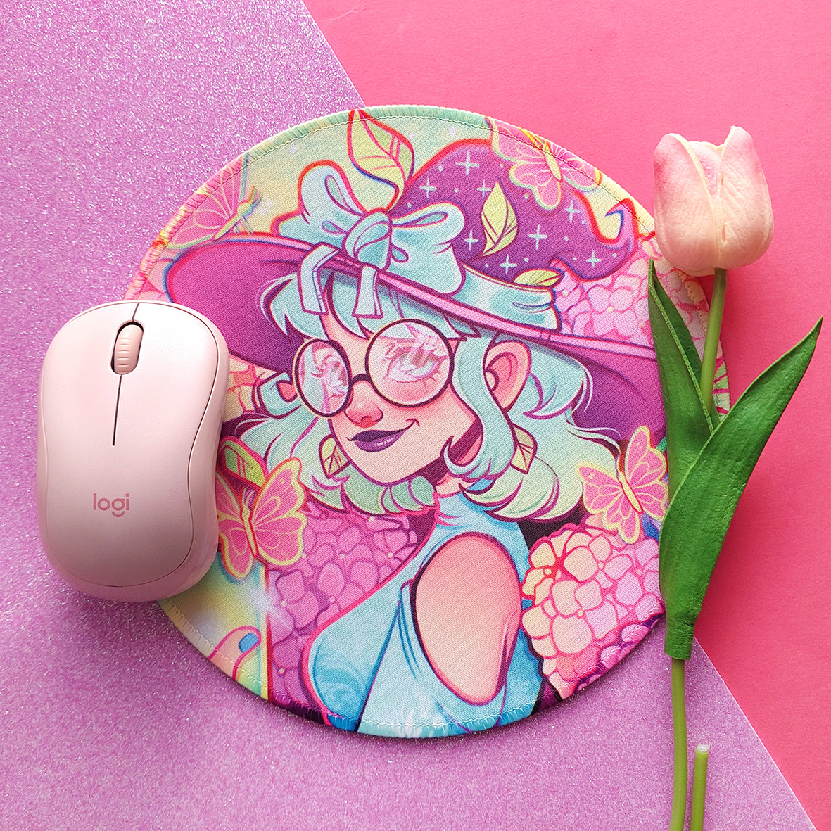 Olivia's Hydrangeas \\ Mousepad