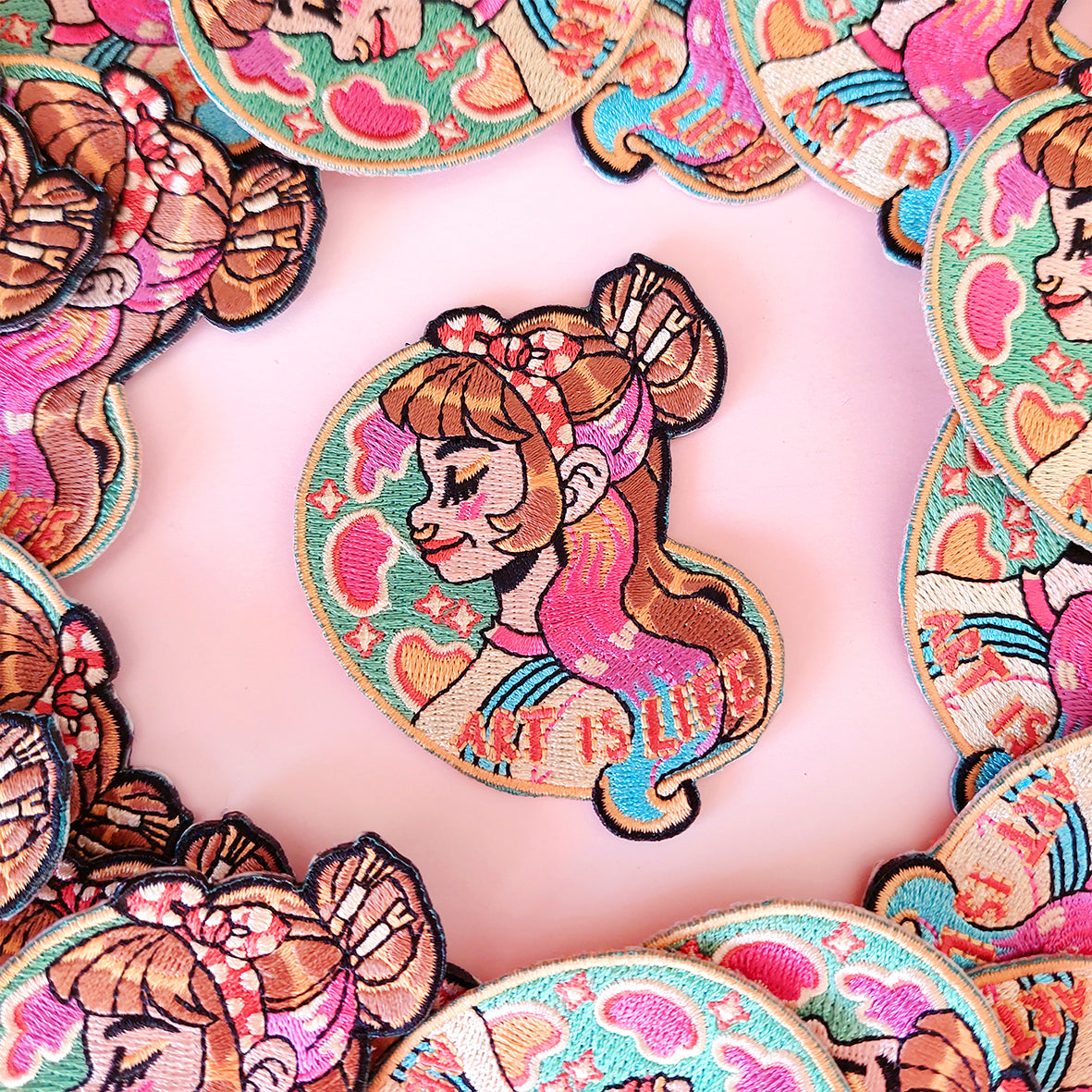 Art is life \\ Embroidered Patches