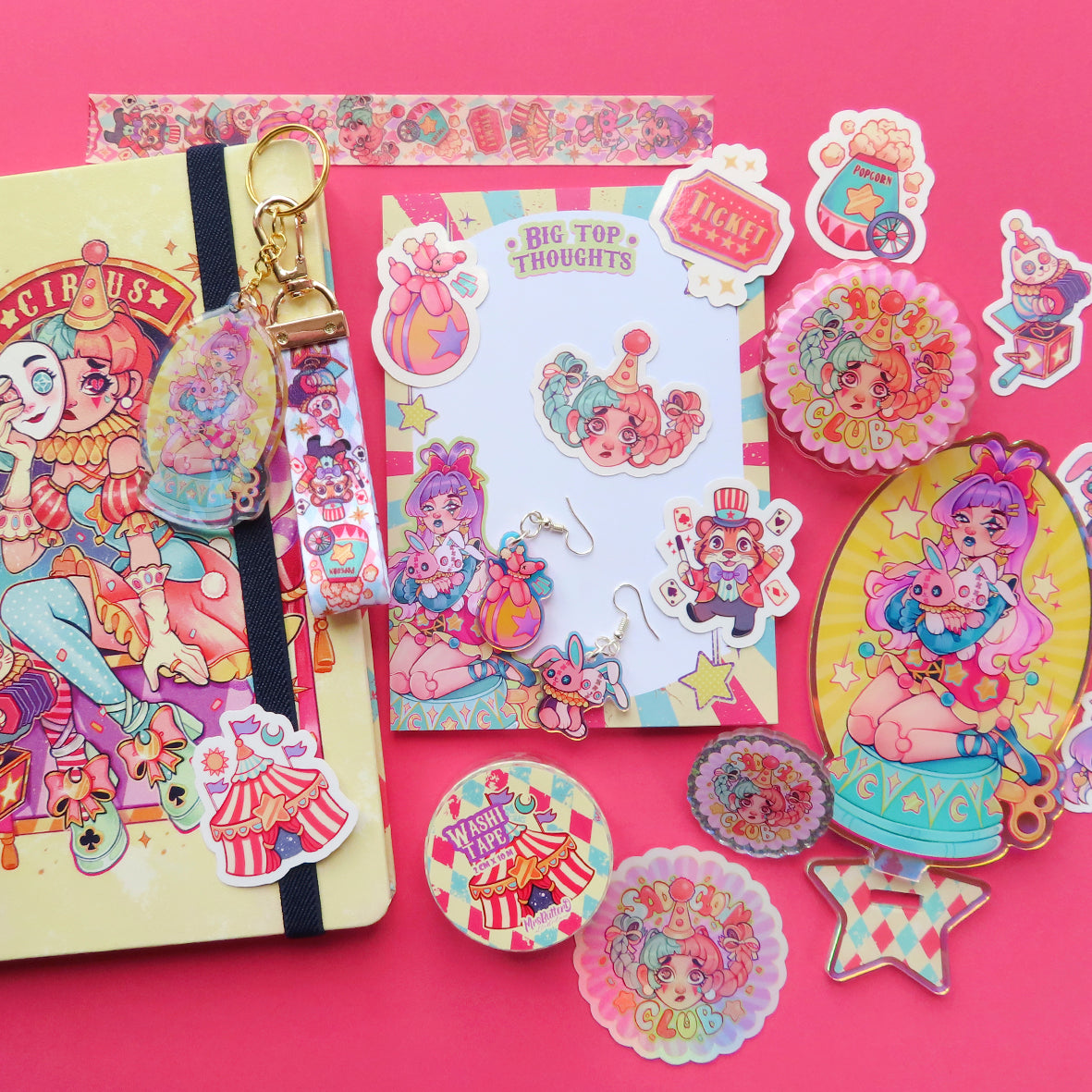 Circus Doll \\ Rainbow Acrylic Standee