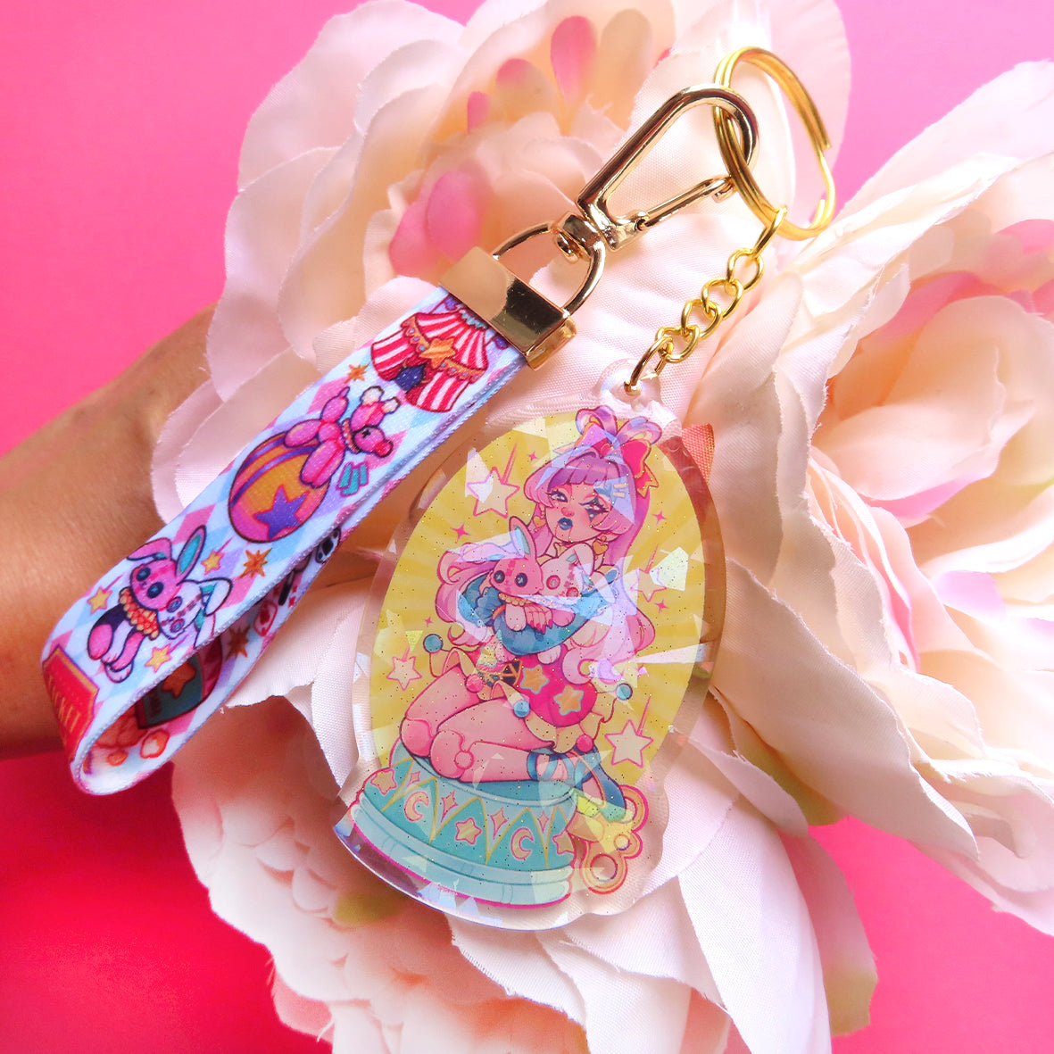 Circus Doll \\ Lanyard Keychain