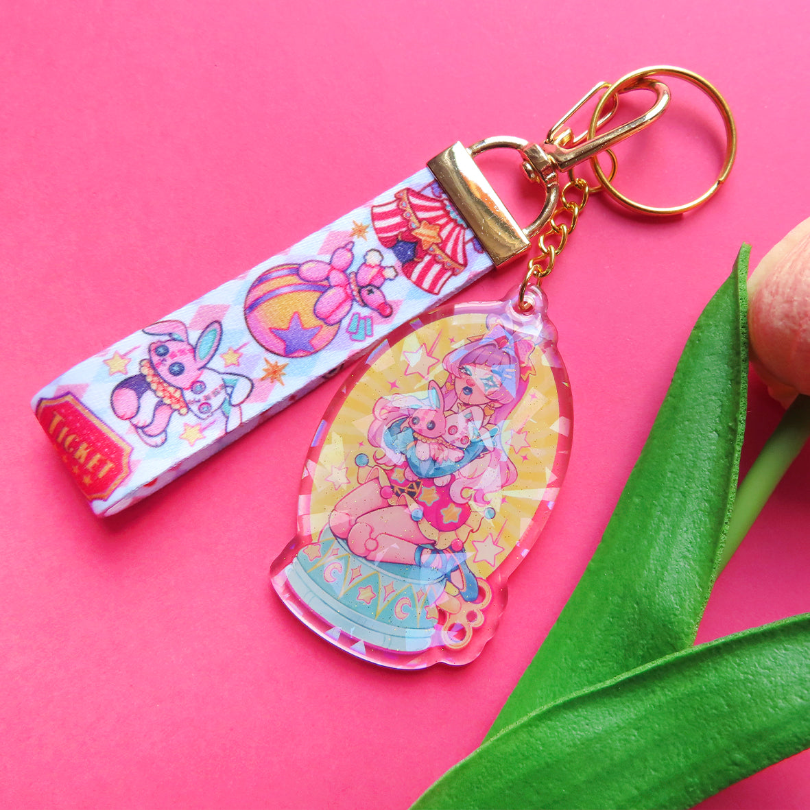 Circus Doll \\ Lanyard Keychain