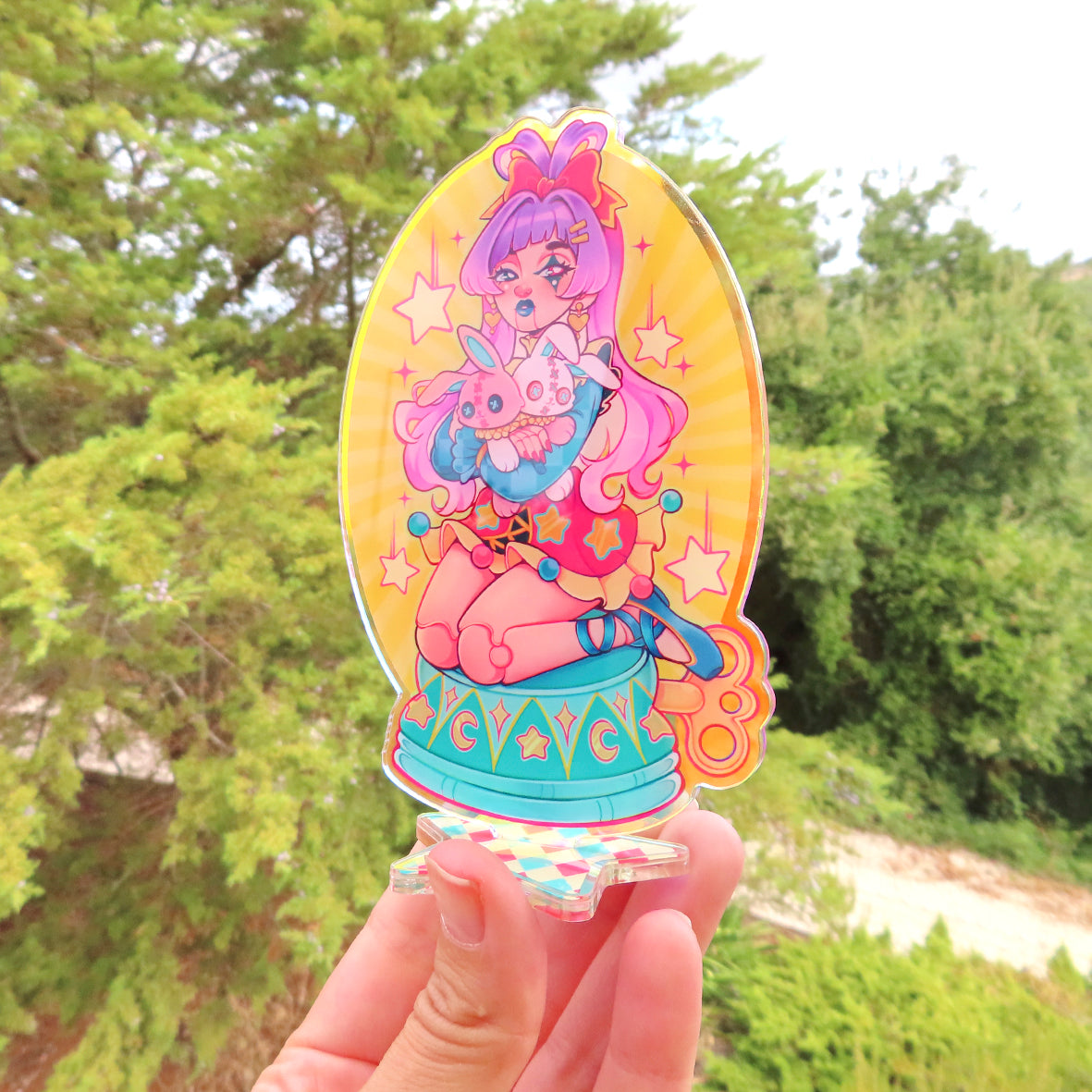 Circus Doll \\ Rainbow Acrylic Standee