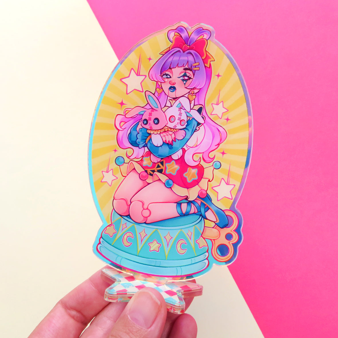 Circus Doll \\ Rainbow Acrylic Standee