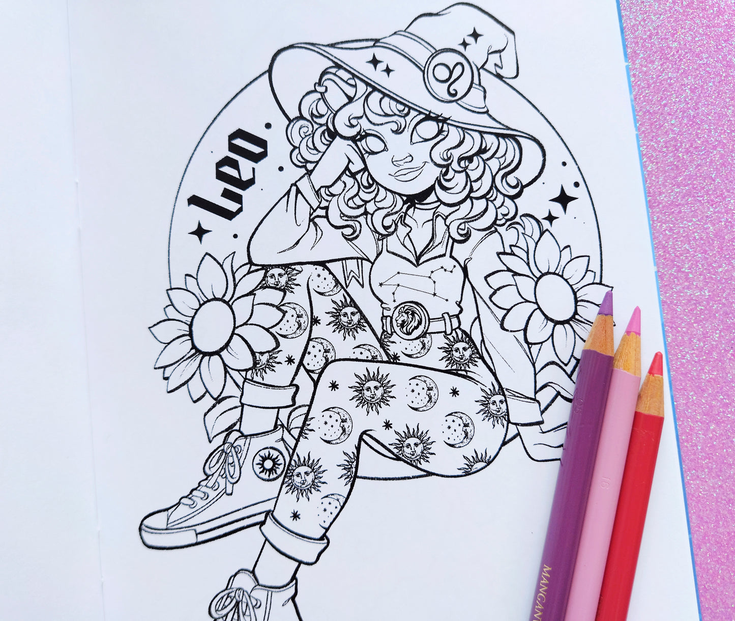 Coloring Book Zodiac Witches! \\ DIGITAL VERSION