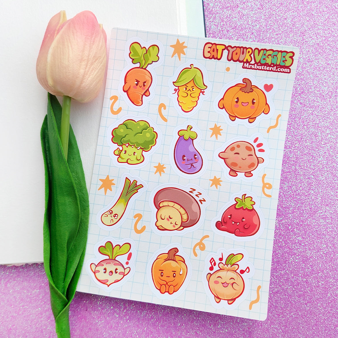 Eat your Veggies \\ Planner Sticker Sheet