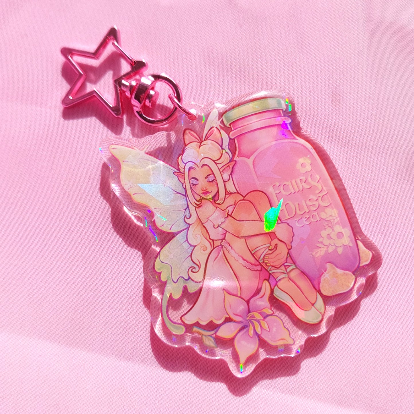 Fairy dust \\ Holographic Keychain