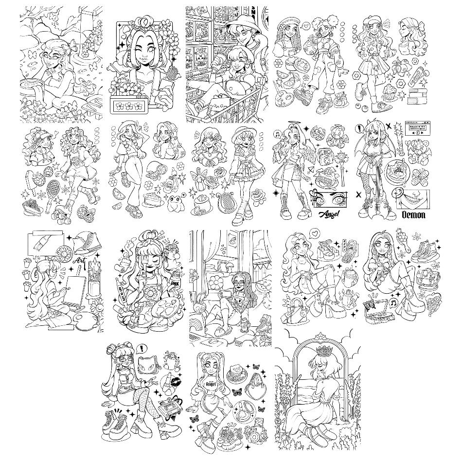Coloring Book VL.12 \\ DIGITAL VERSION