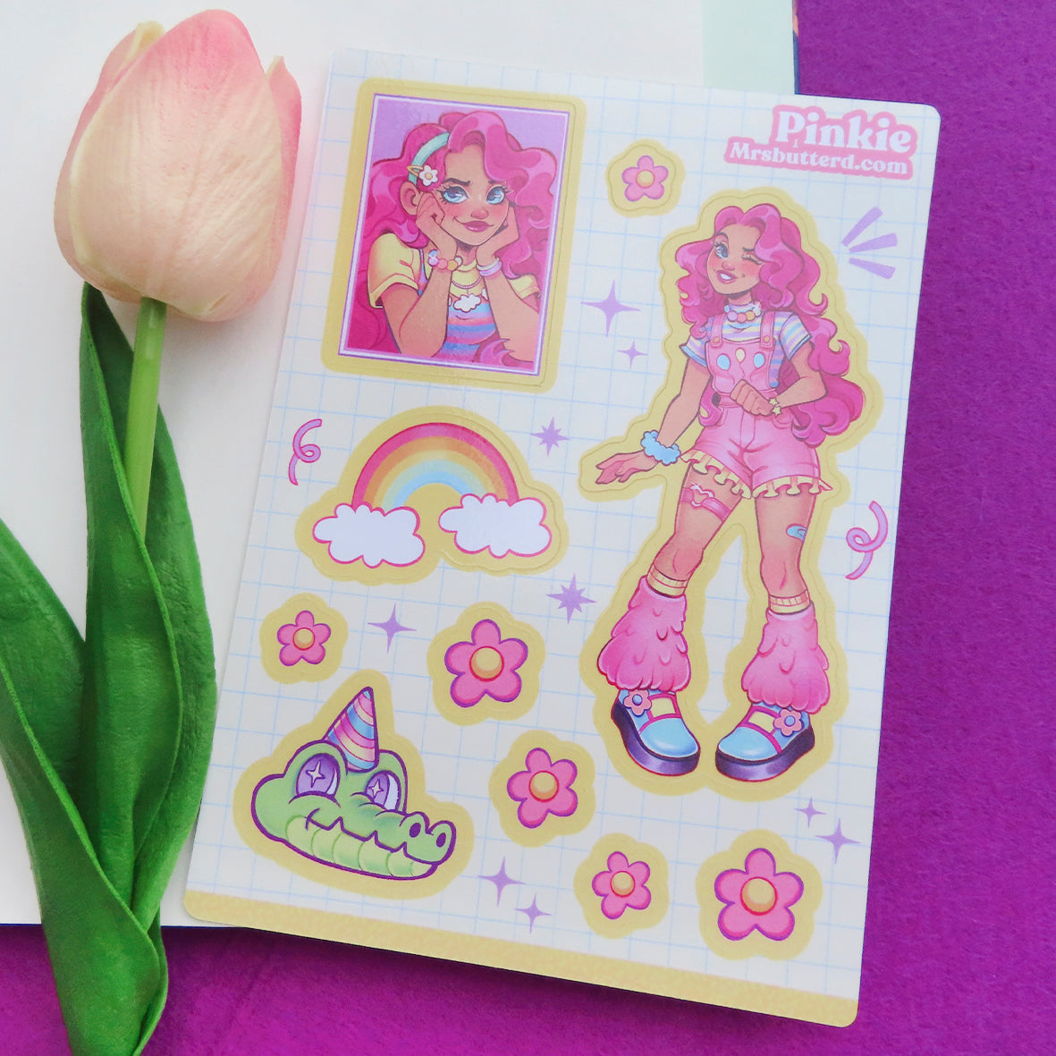 Pinkie & Rainbow \\ Vynil Sticker Sheet