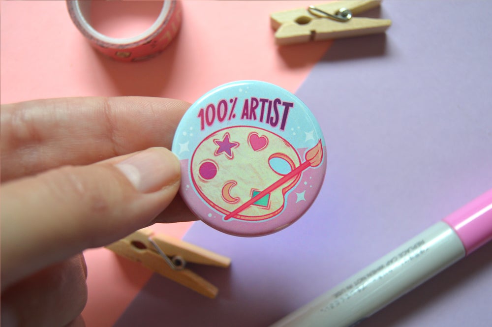 100% Artist \\ Button badge
