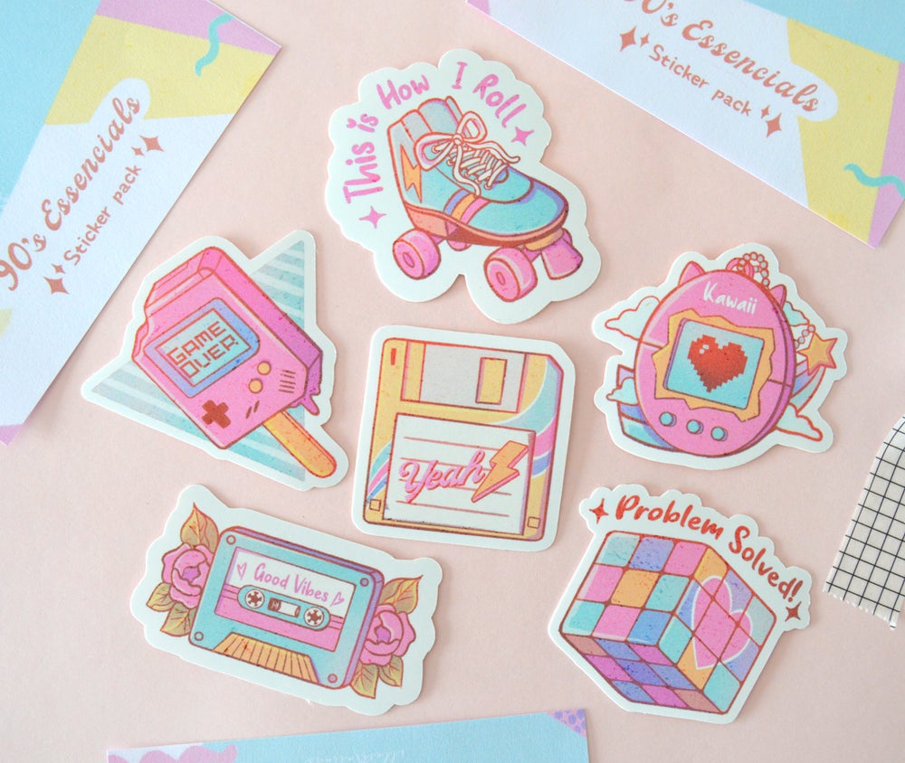90's Essencials \\ Matte Vinyl Sticker pack