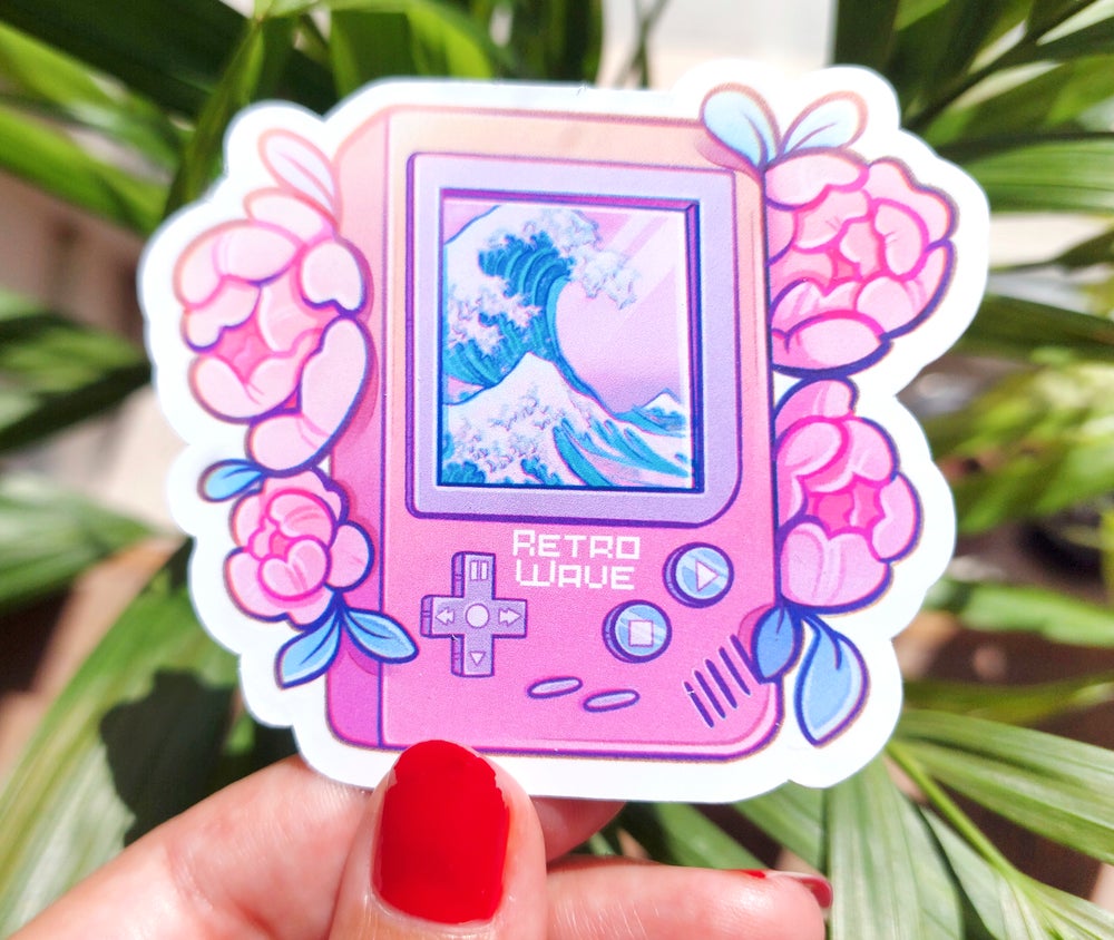 Retro Wave \\ Matte Vinyl Sticker