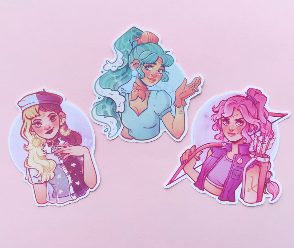 Zodiac Signs \\ Matte Vinyl Stickers