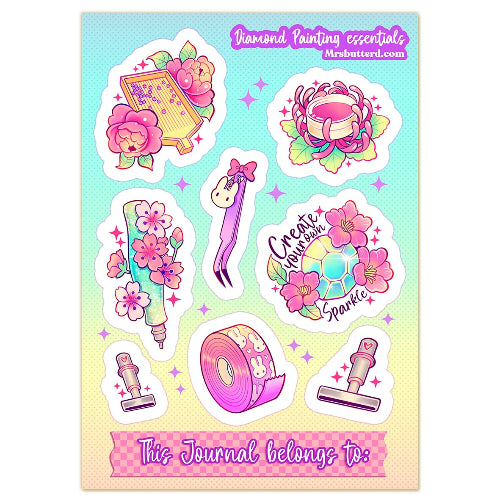 Diamond Painting essentials \\ Planner Sticker Sheet