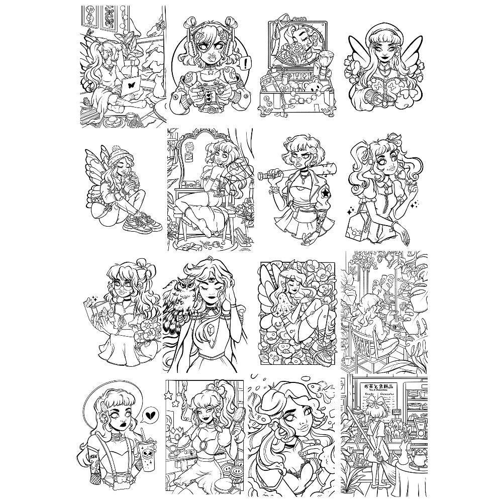 Coloring Book VL.5 \\ DIGITAL VERSION – mrsbutterd