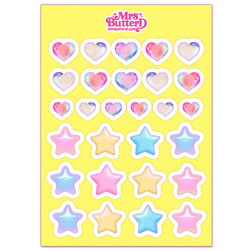 Pastel Symbols  \\ Planner Sticker Sheet