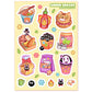 Anime snacks \\ Vinyl Sticker Sheet