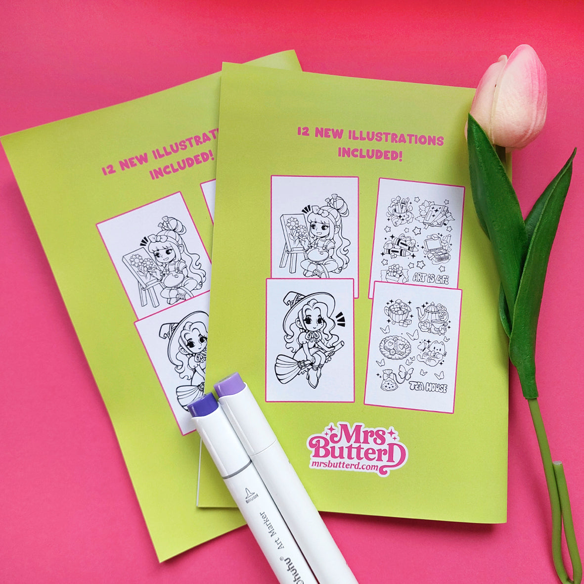 Coloring Book \\ Cute characters & Objects Edition