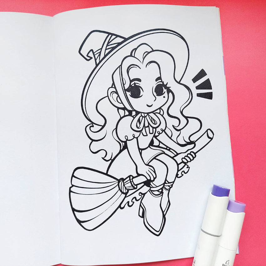 Coloring Book \\ Cute characters & Objects Edition