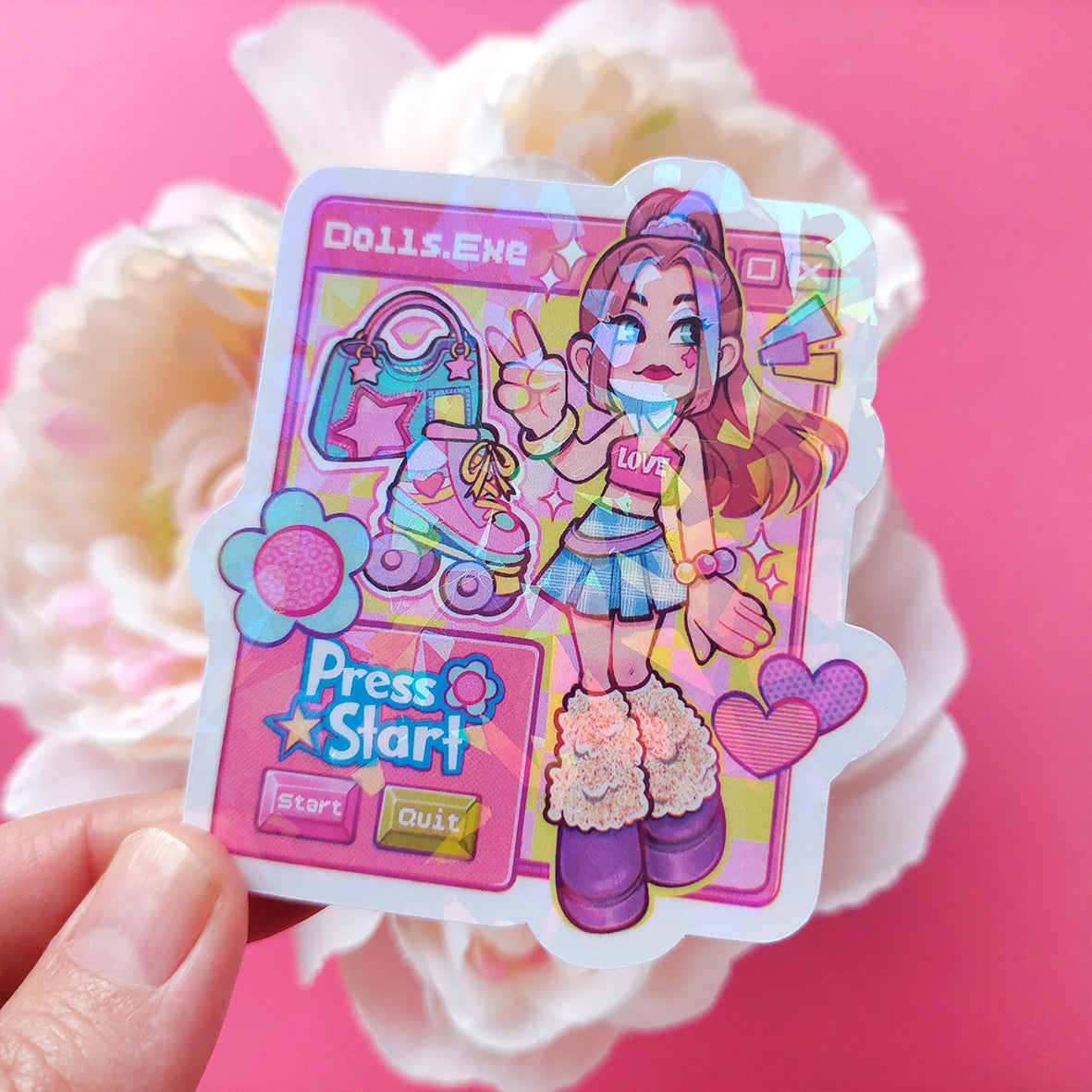 Dolls.EX \\  Holographic Vinyl Sticker