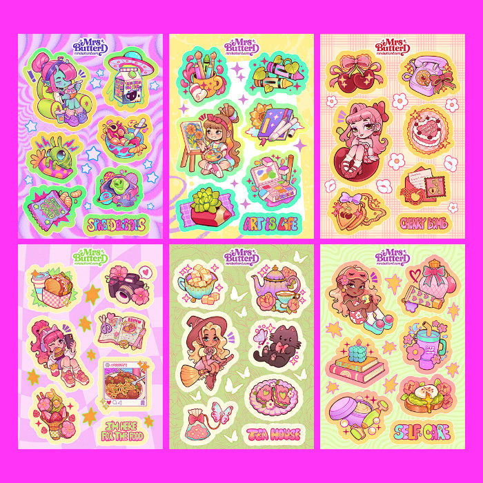 Characters Collection \\ Vynil Sticker Sheet