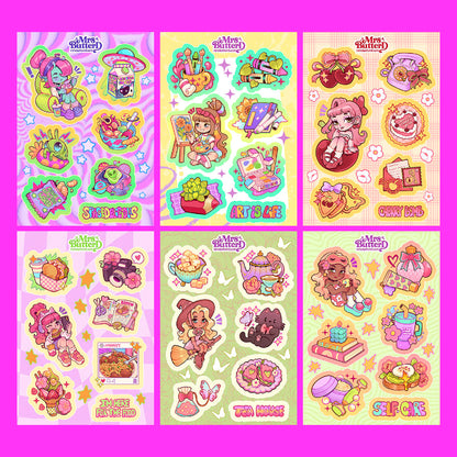 Characters Collection \\ Vynil Sticker Sheet