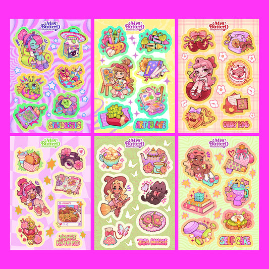 Characters Collection \\ Vynil Sticker Sheet