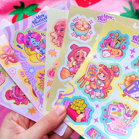 Characters Collection \\ Vynil Sticker Sheet