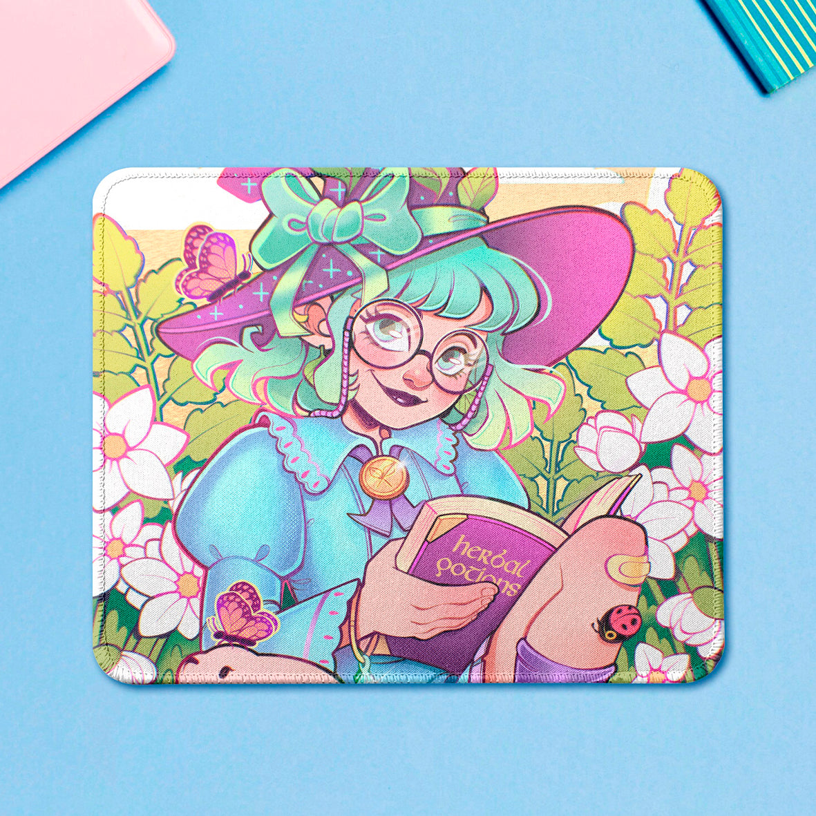 Wild Herbs & herbal books \\ Mousepad