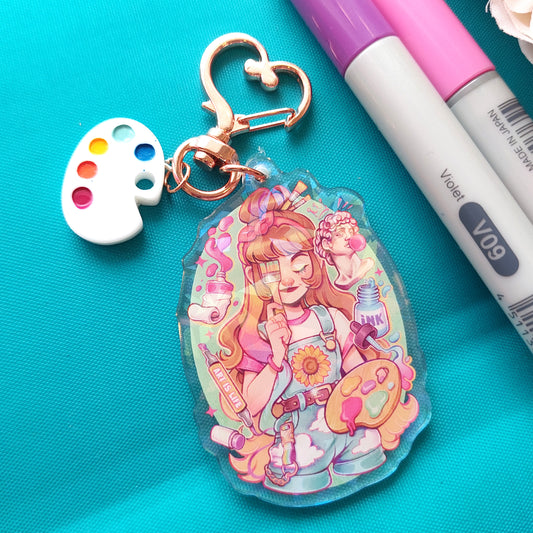 Art is life \\ Holographic Keychain