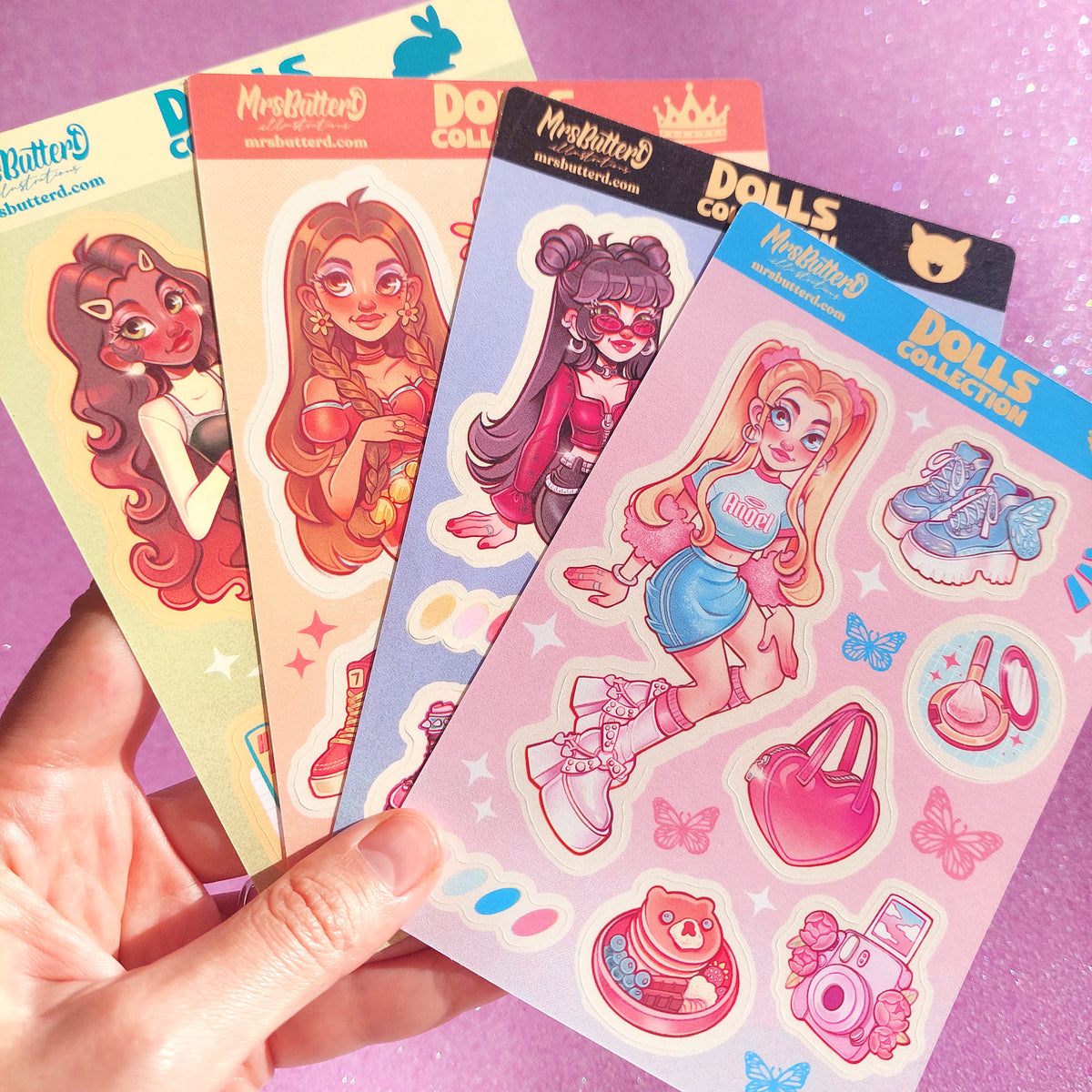 Dolls Collection \\ Vynil Sticker Sheet – mrsbutterd