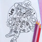 Coloring Book Zodiac Witches! \\  DIGITAL VERSION