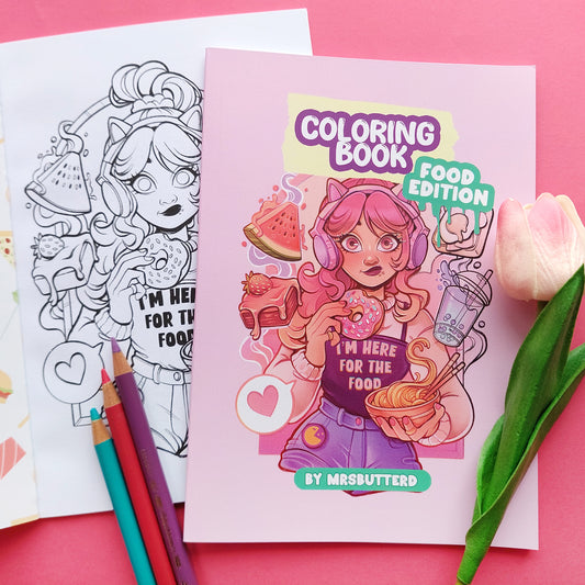 Coloring Book \\ Food edition!