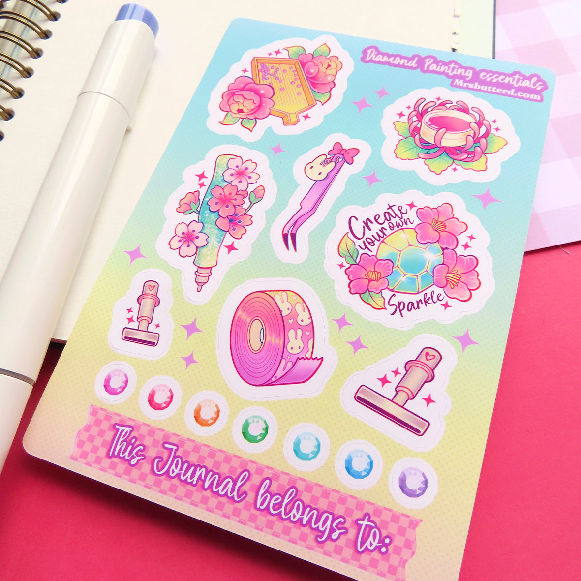 Diamond Painting essentials \\ Planner Sticker Sheet