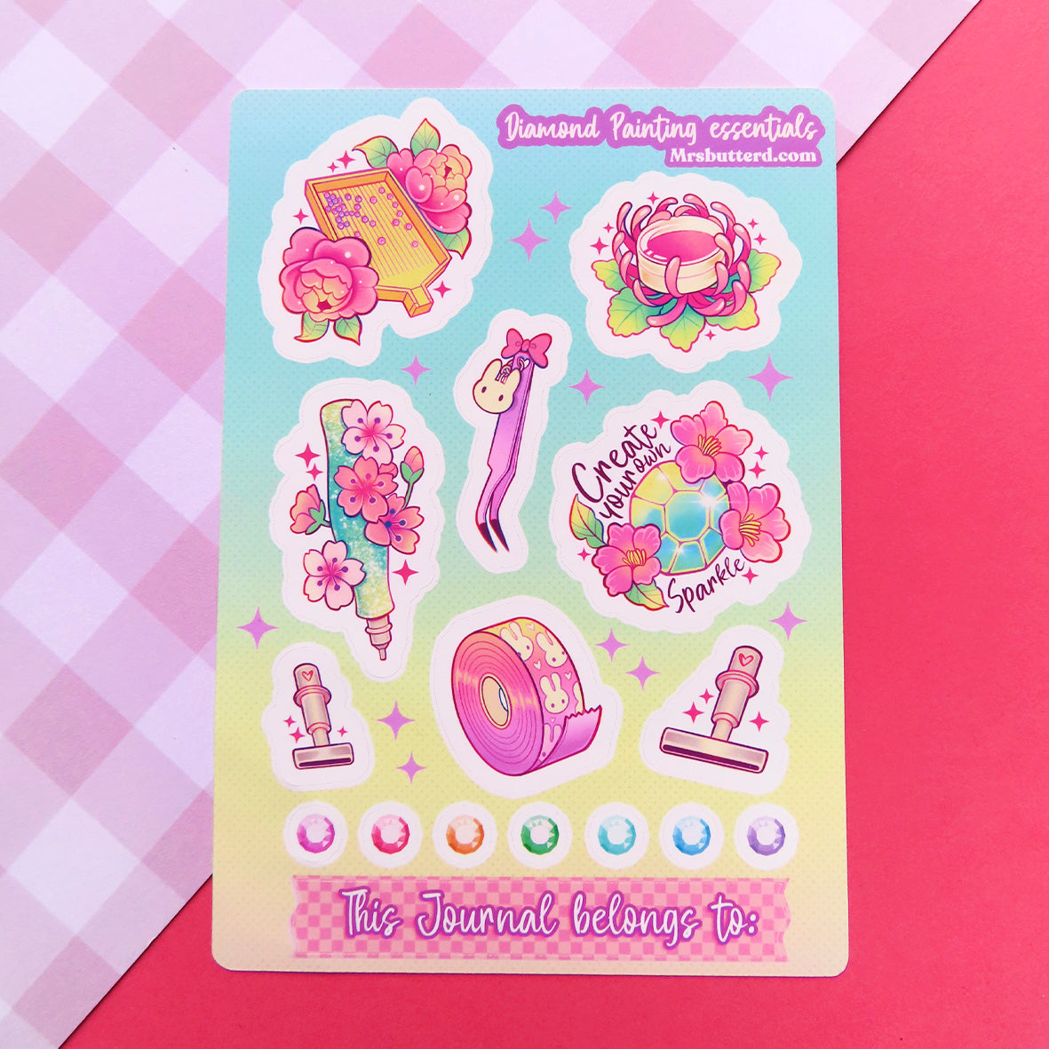 Diamond Painting essentials \\ Planner Sticker Sheet