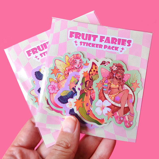 Fruit faries \\ Vinyl Sticker pack