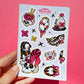 Goth Mermaid \\ Vinyl Sticker Sheet