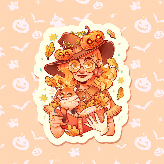Halloween witch \\ Vinyl Sticker