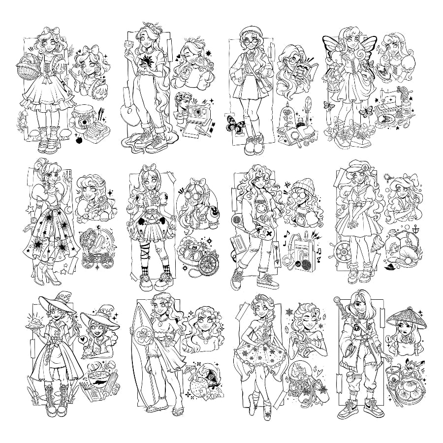 Coloring Book Princess Edition \\  DIGITAL VERSION