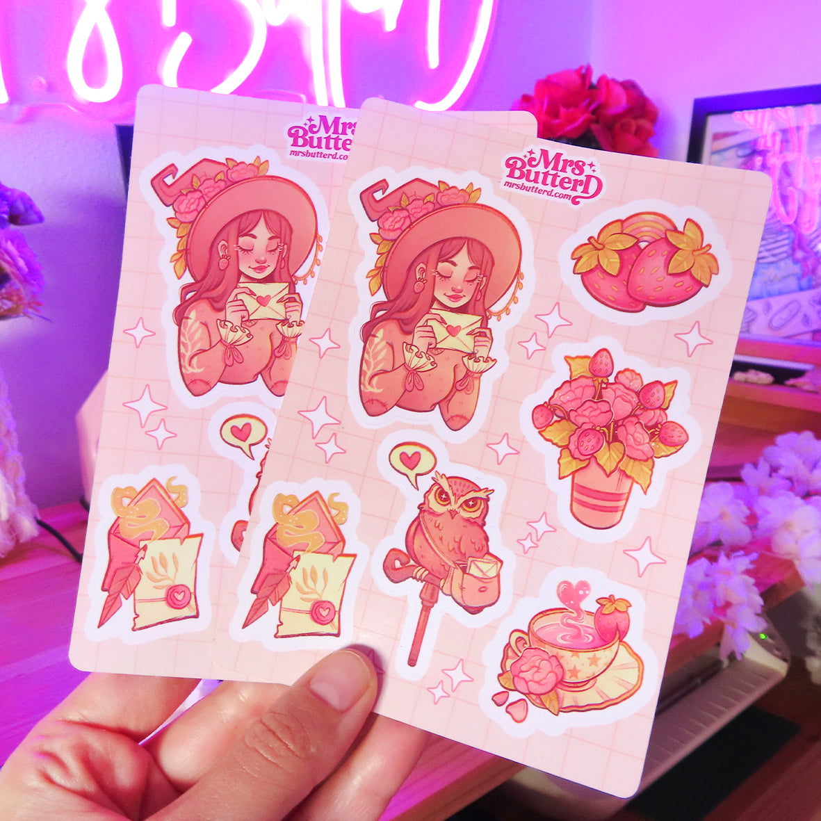 Love Witch \\ Vinyl Sticker Sheet