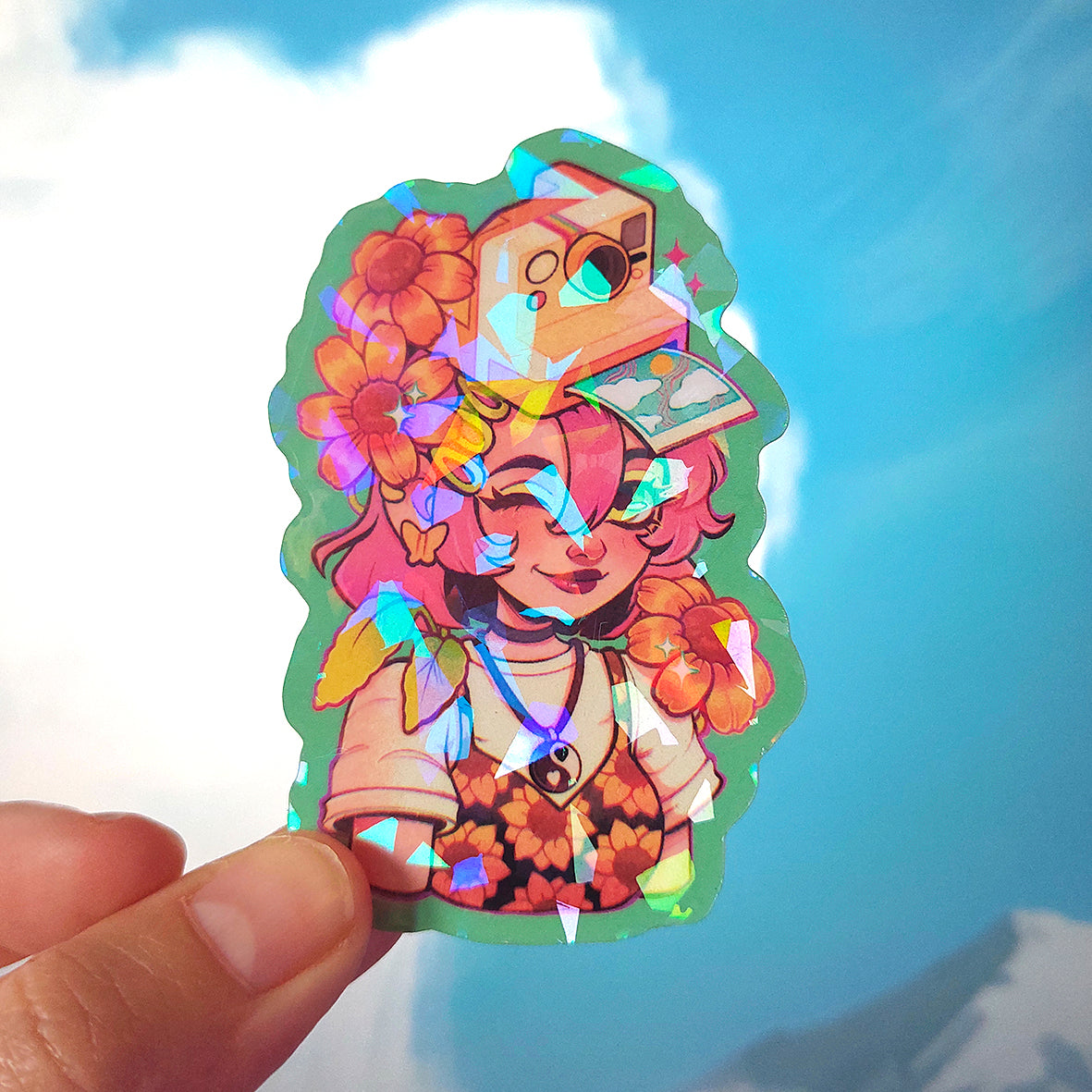 Polaroid Memories \\  Holographic Vinyl Sticker
