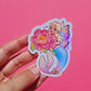 Fairy Mermaid  \\ Vinyl Holographic Sticker