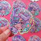 Retro Gamer \\ Glitter Holographic Vinyl Sticker