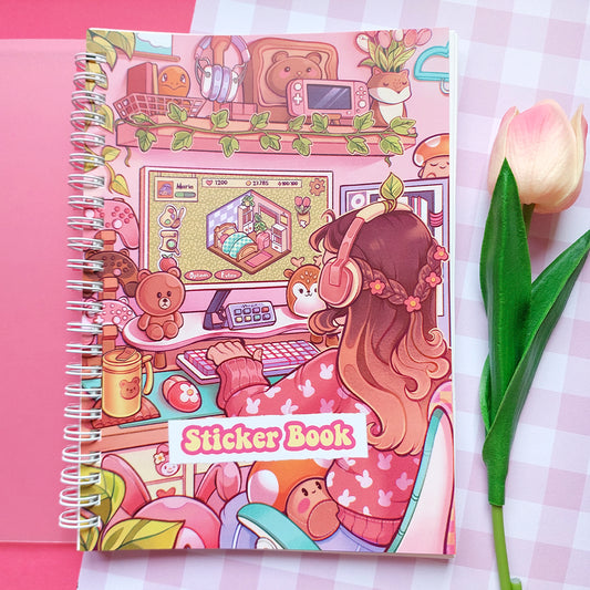 Cozy gamer \\ A5 Sticker Book