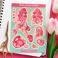 Strawberry \\ Vinyl Sticker Sheet