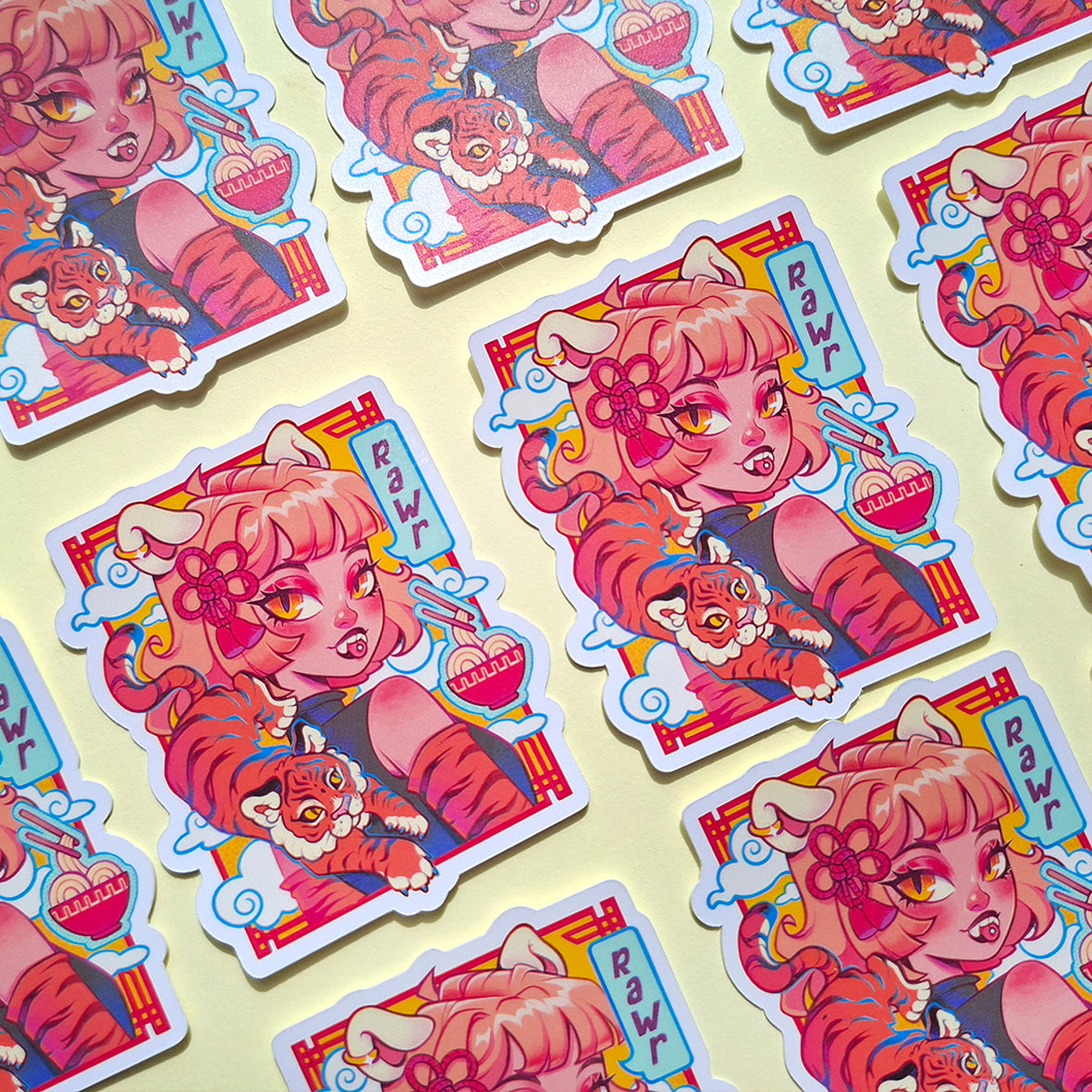 Tiger Girl \\ Vinyl Sticker