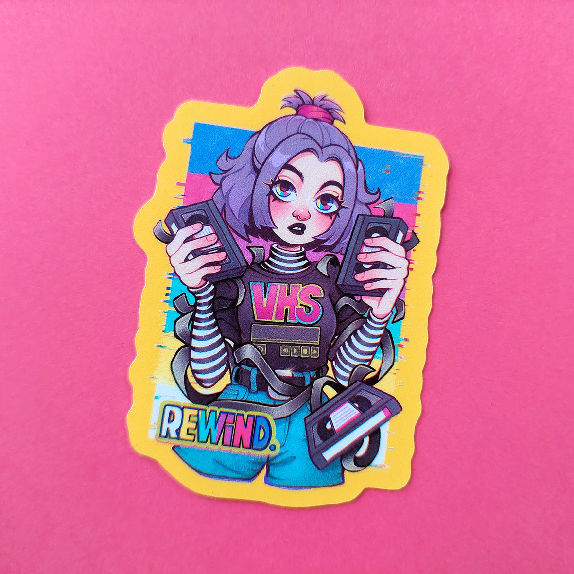 Rewind \\ Vinyl Sticker