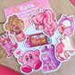 Kyra, the mysterious kirby girl \\ Vinyl Matte sticker pack