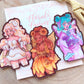Floral fairies \\ Vinyl Sticker pack