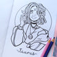 Zodiac Signs Coloring Book \\ DIGITAL VERSION